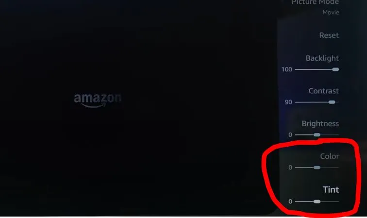 manually adjusting the tint and colors on your Insignia TV