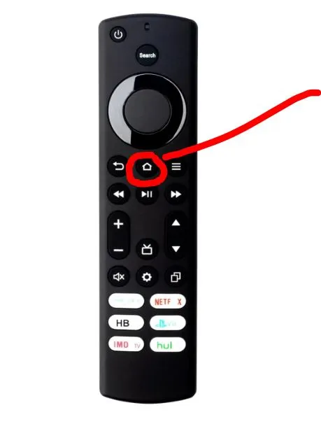 Home button on remote