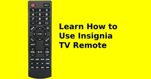 how to use insignia tv remote